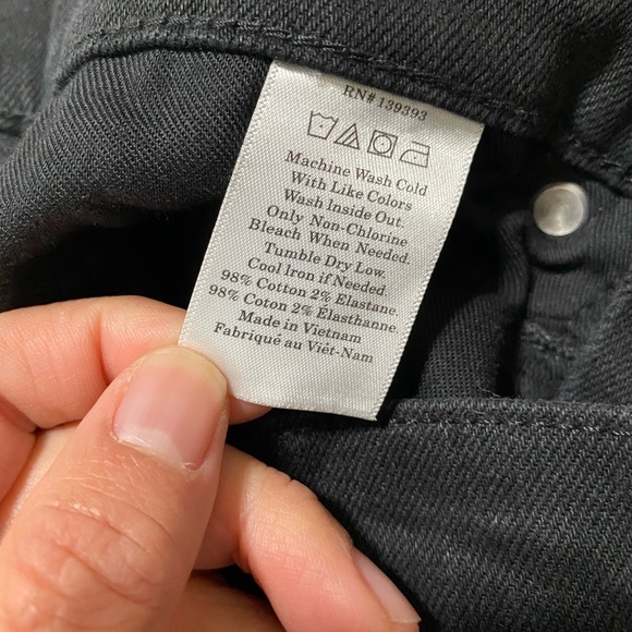 Everlane Black High rise Skinny Jeans; size 24 - Picture 6 of 6